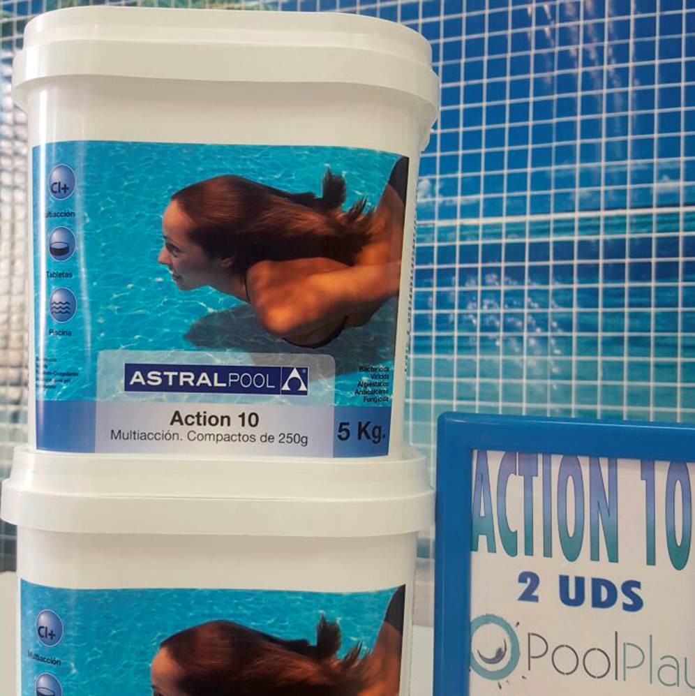 Promoción para el mantenimiento de piscinas: tabletas Action 10 de Astralpool